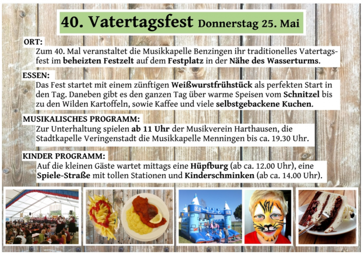 40. Vatertagstreffen in Benzingen
